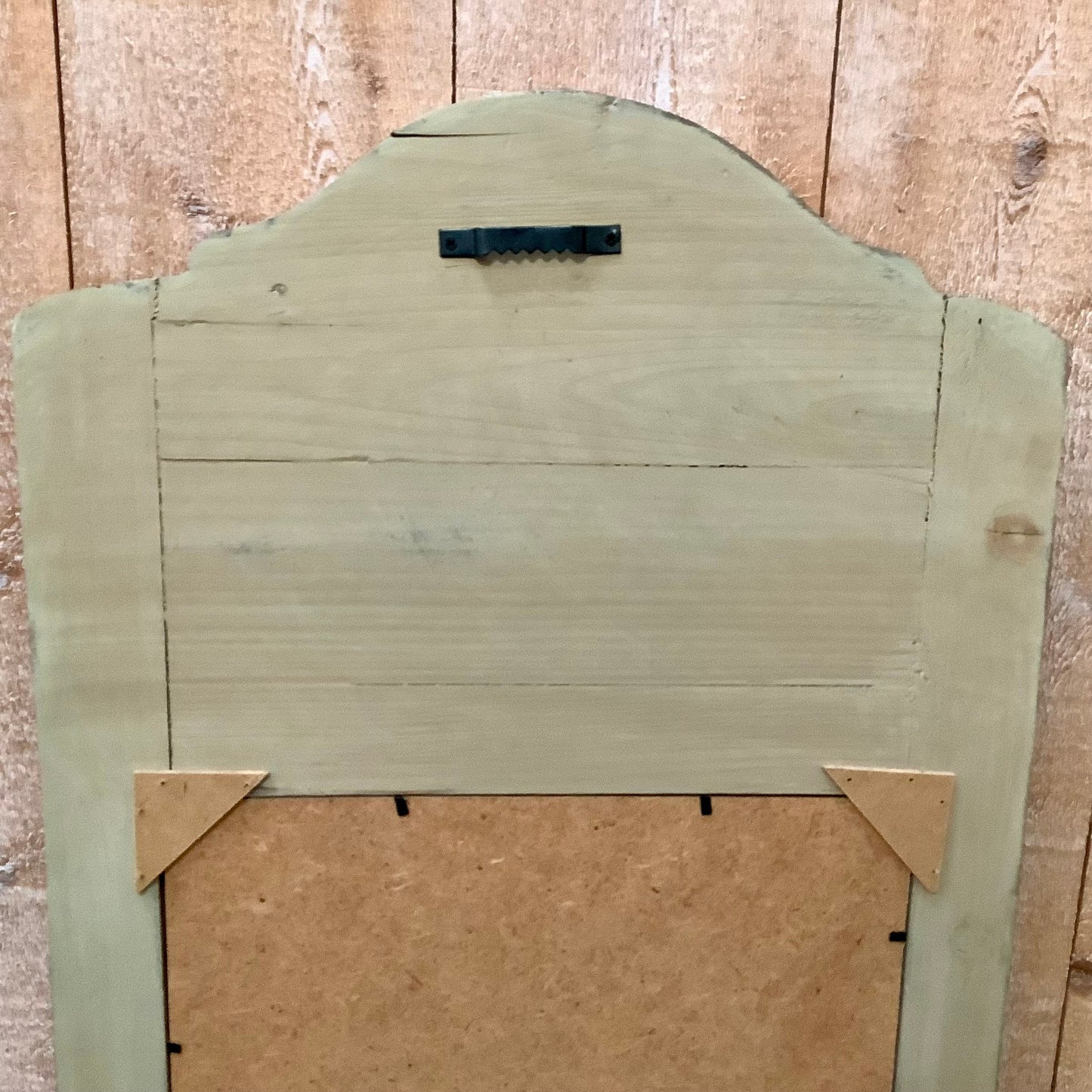 Miroir vert style ancien malibu beach club vintage ht 70 cm