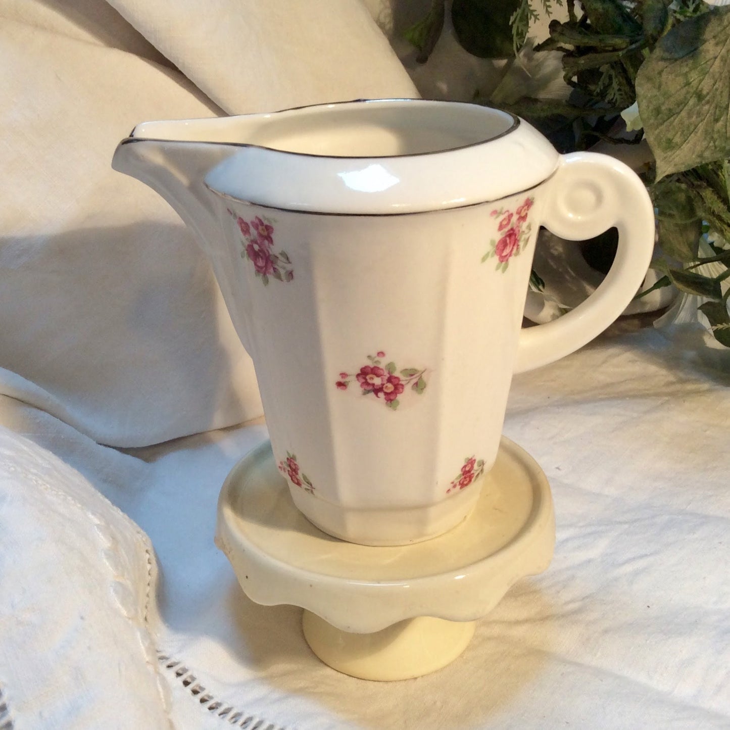 Cafetière théière sucrier pot à lait porcelaine fleurs vintage