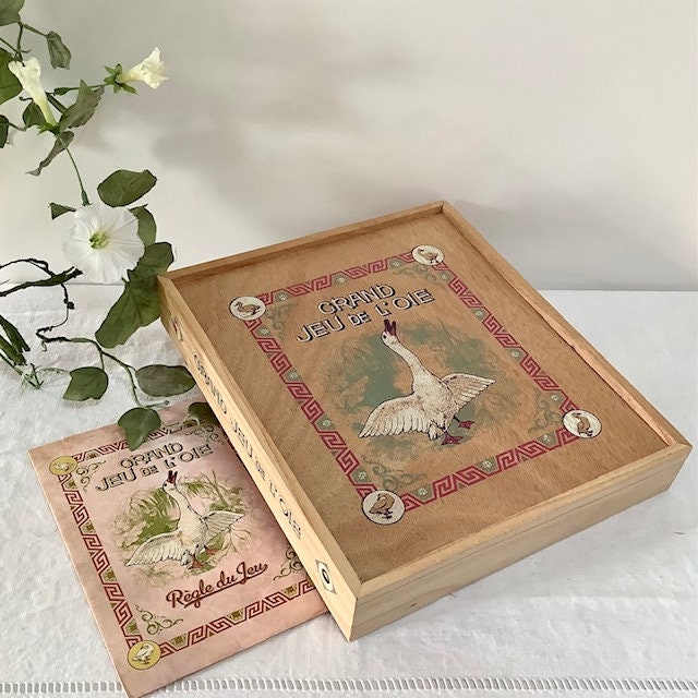 Jeu de l’oie vintage coffret bois