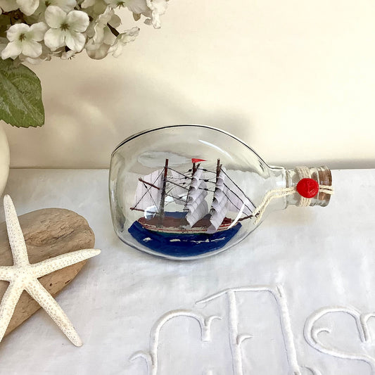 Bateau bouteille grand modèle décoration marine lgr 17.5 cm