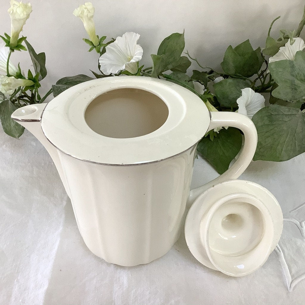 Cafetière sucrier demi porcelaine Badenviller vintage