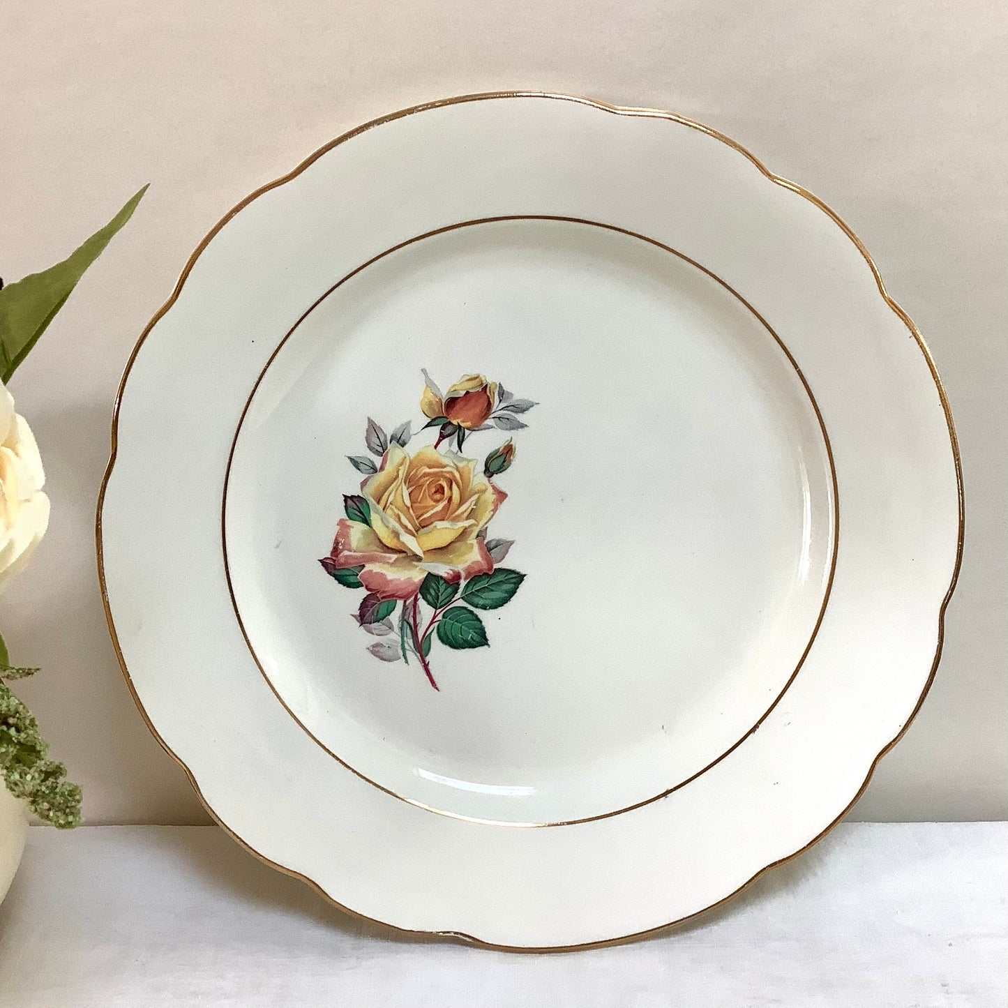 Plat creux et  plat  faïence Gien Gardanne vintage