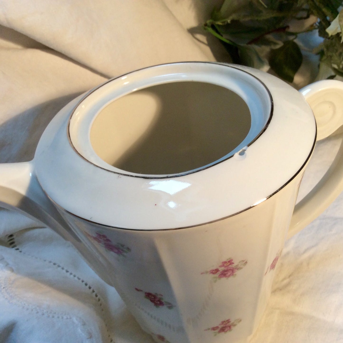Cafetière théière sucrier pot à lait porcelaine fleurs vintage
