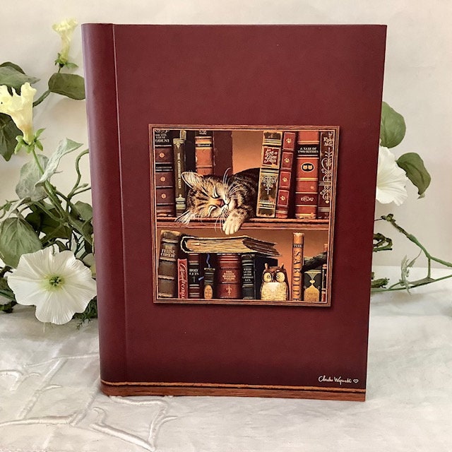 Carnet de notes bloc notes vintage royal garden chat