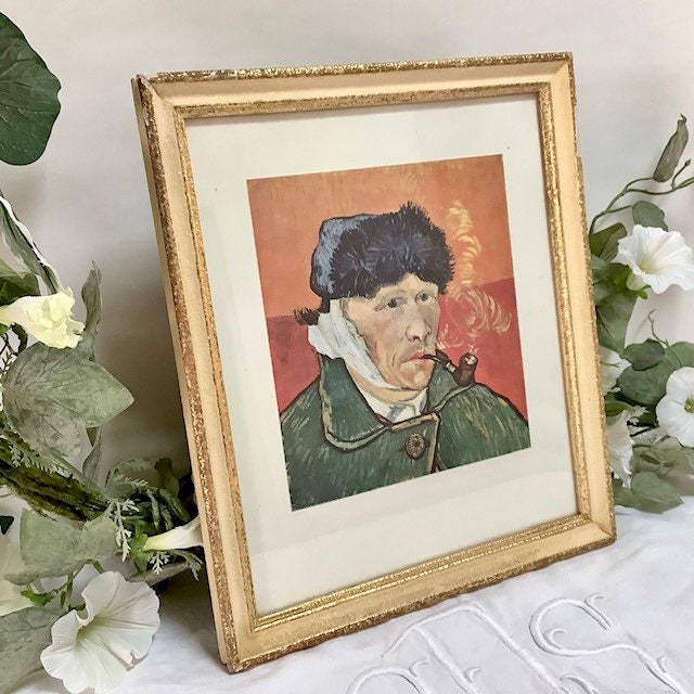 Tableau Van Gogh Autoportrait à l'oreille bandée vintage