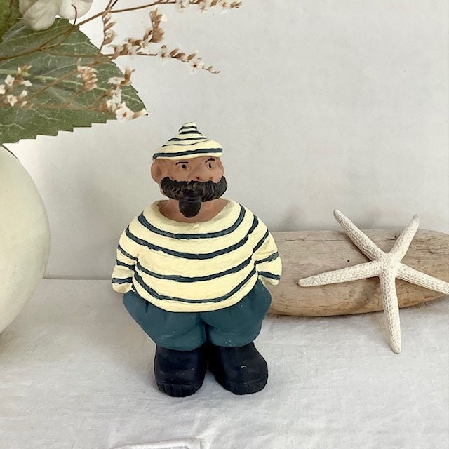 Figurine marin plâtre décoration marine ht 14 cm