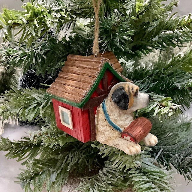 Décoration suspension saint Bernard vintage ht 7 cm