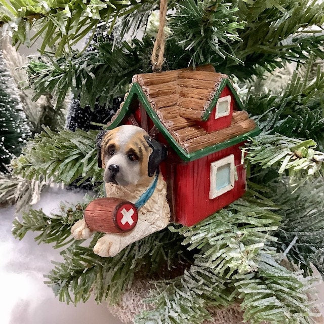 Décoration suspension saint Bernard vintage ht 7 cm