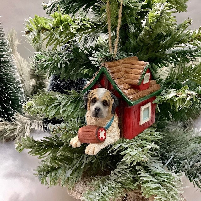 Décoration suspension saint Bernard vintage ht 7 cm