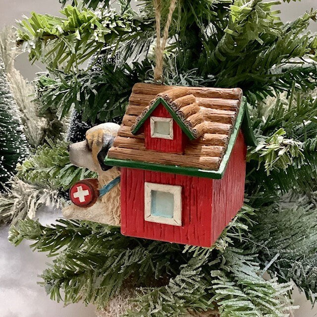 Décoration suspension saint Bernard vintage ht 7 cm