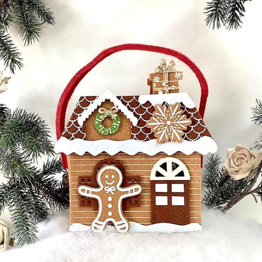 Petit sac de Noël vintage en feutre modèle A