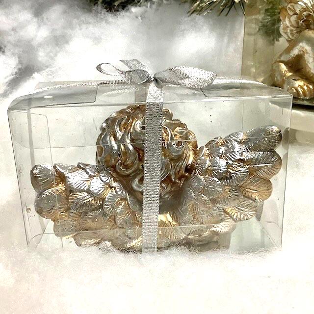 Bougies ange avec coffret anges vintage