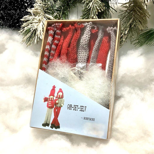 Coffret créatif de Noël  personnages rouge et gris 
