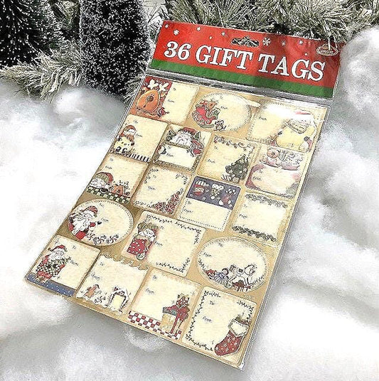 Étiquettes de Noël autocollantes Modèle B