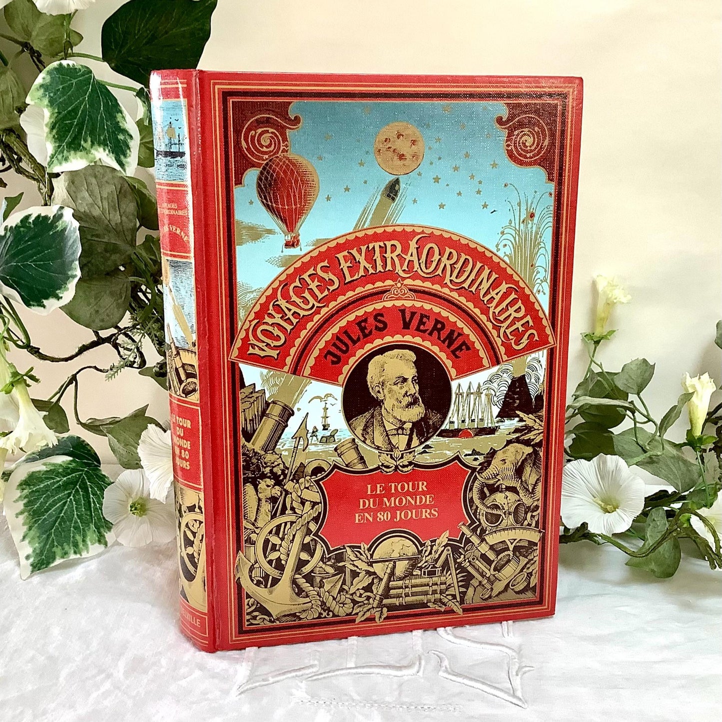 Tour du monde en quatre vingts jours Jules Verne livre collection vintage