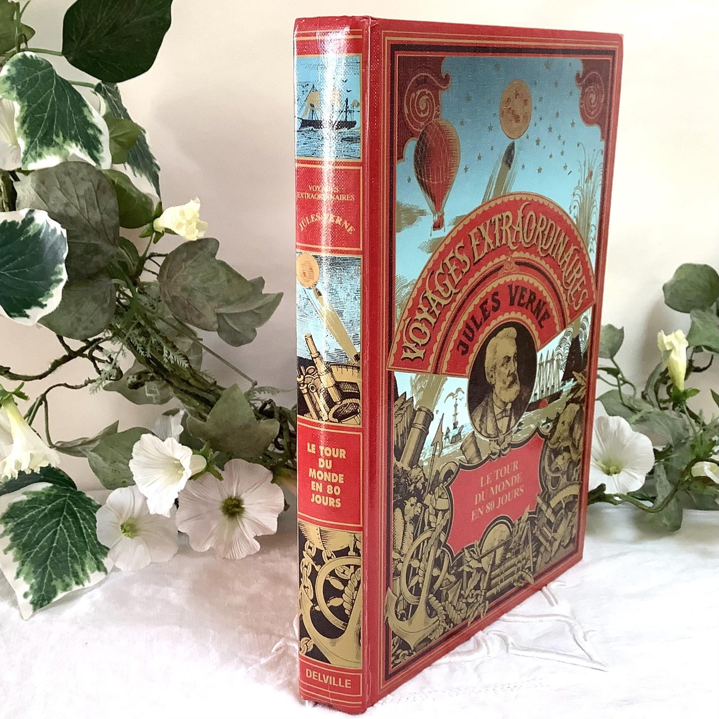 Tour du monde en quatre vingts jours Jules Verne livre collection vintage