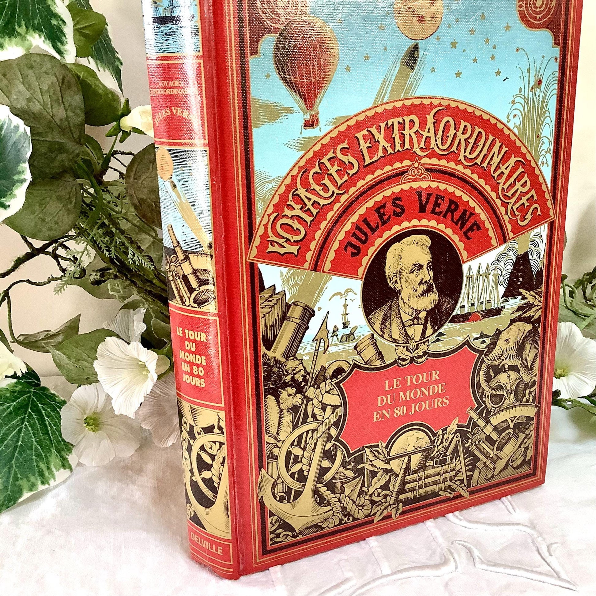 Tour du monde en quatre vingts jours Jules Verne livre collection vintage