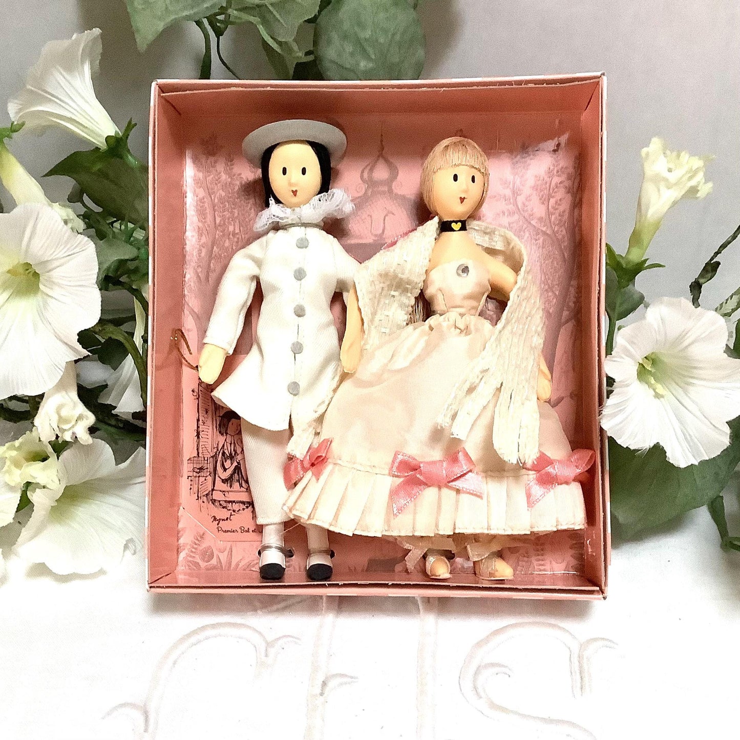 Premier bal et ami pierrot coffret deux poupées vintage collection amoureux de Peynet