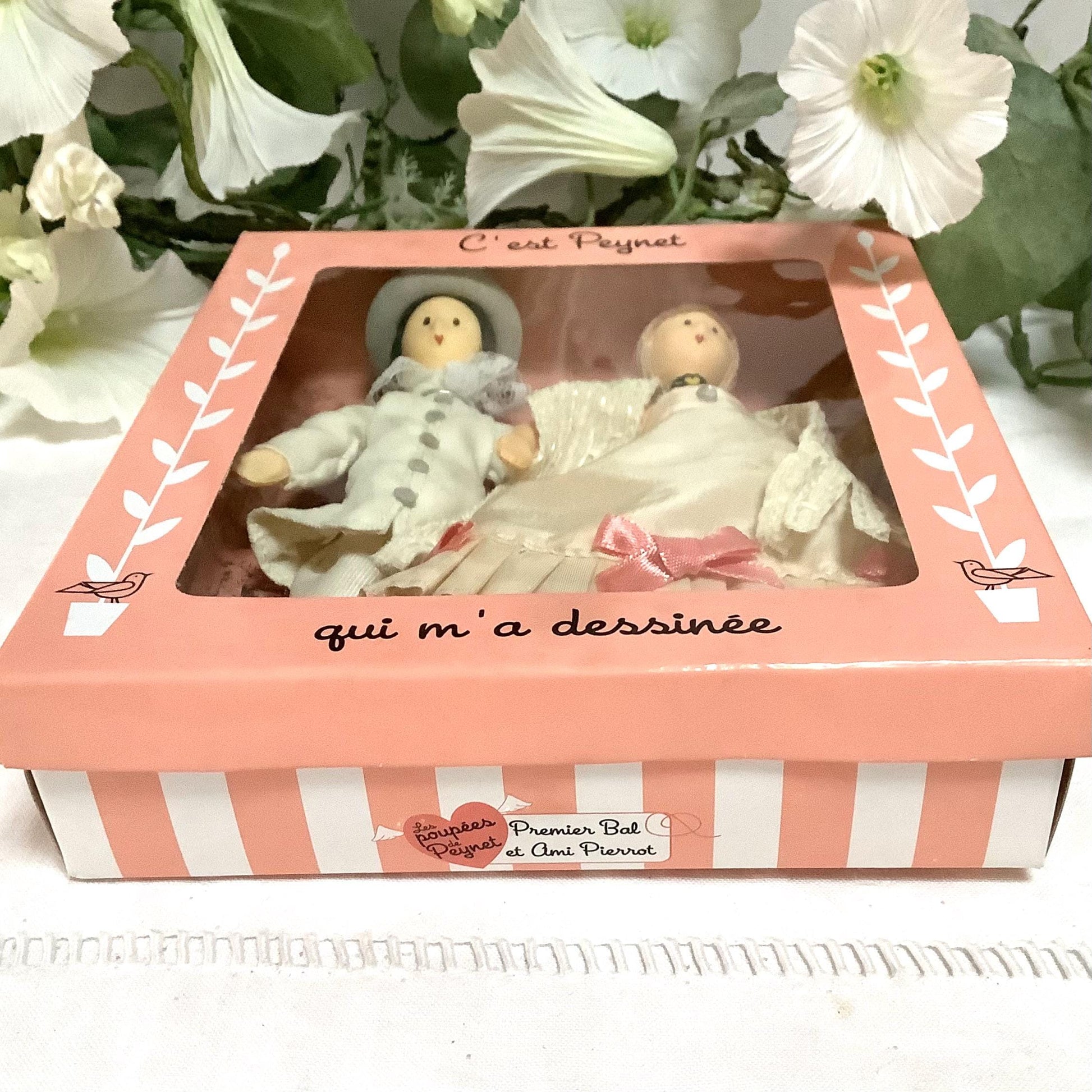 Premier bal et ami pierrot coffret deux poupées vintage collection amoureux de Peynet