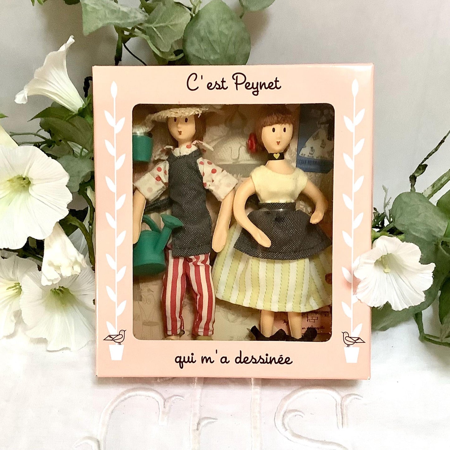 Jardinier et jonquille coffret deux poupées vintage collection amoureux de Peynet