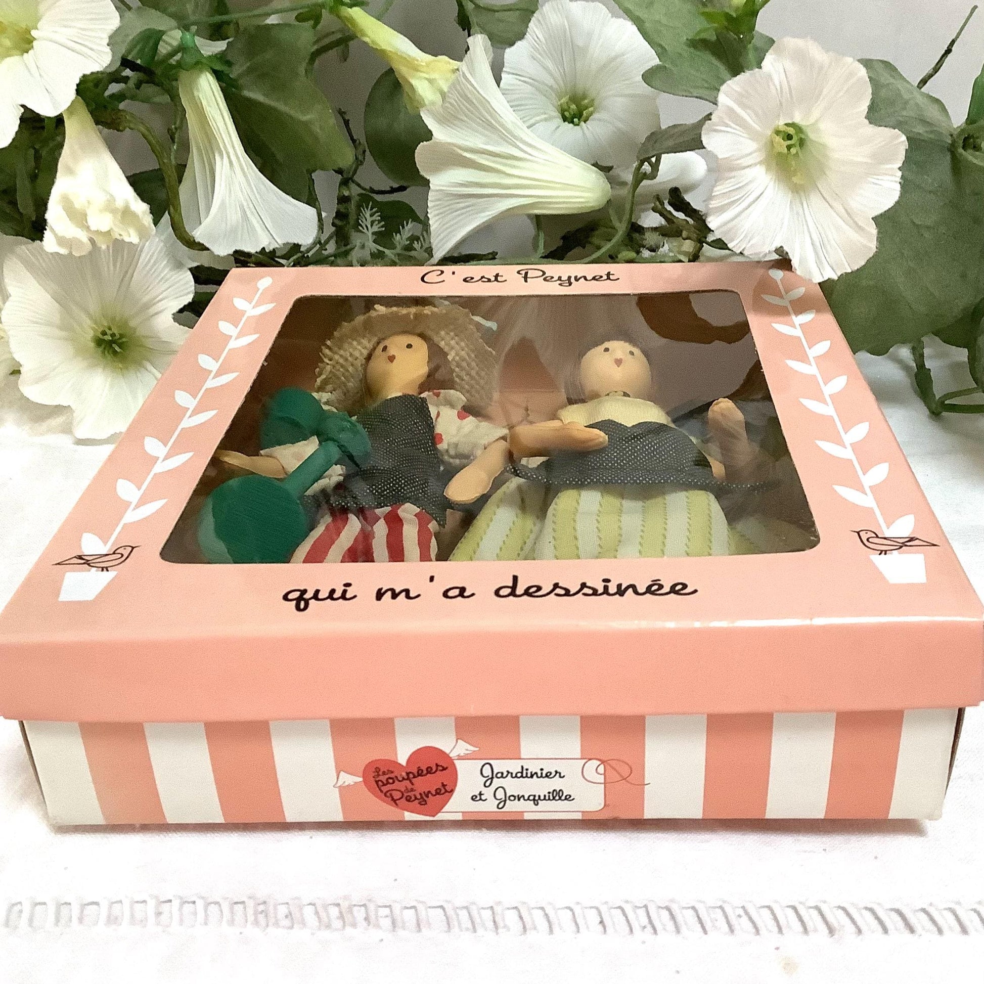 Jardinier et jonquille coffret deux poupées vintage collection amoureux de Peynet