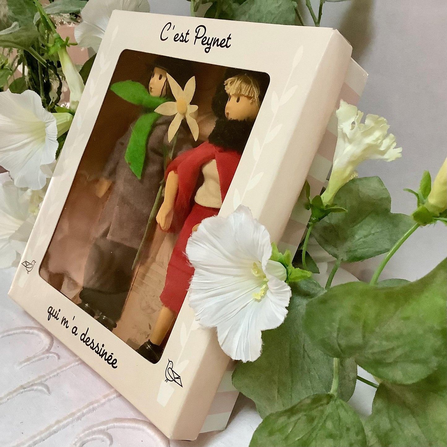 Coquelicot et le poète coffret deux poupées vintage collection amoureux de Peynet