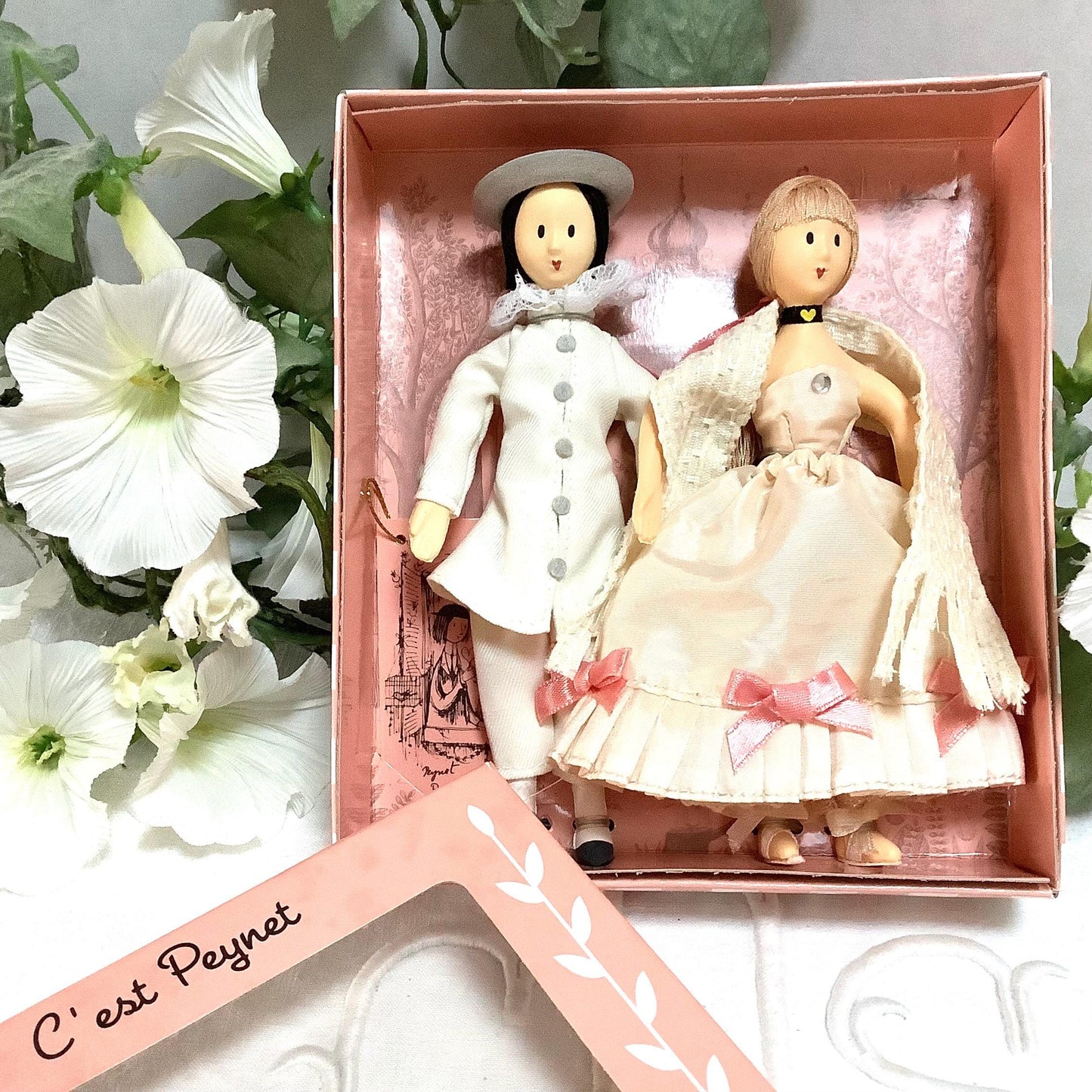 Premier bal et ami pierrot coffret deux poupées vintage collection amoureux de Peynet