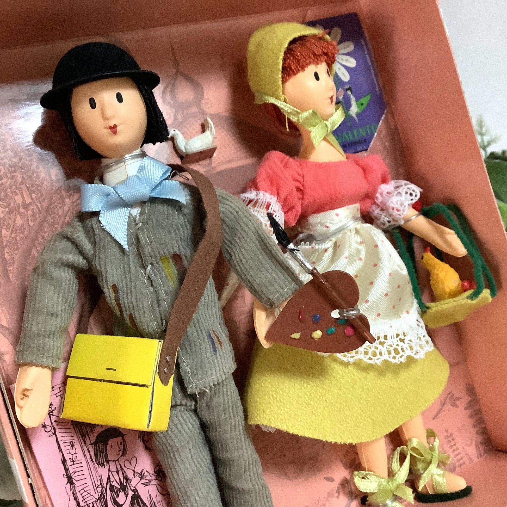 Mimi pinson et artiste peintre coffret deux poupées vintage collection amoureux de Peynet