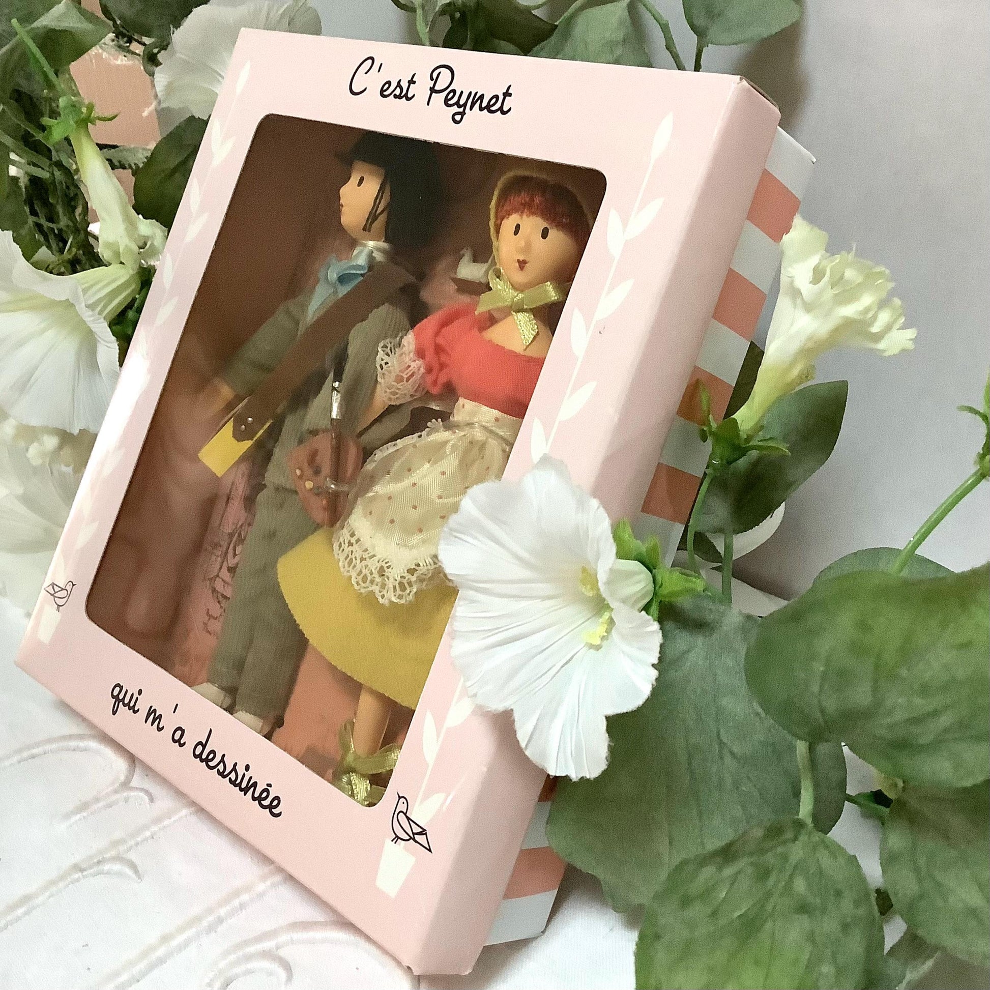 Mimi pinson et artiste peintre coffret deux poupées vintage collection amoureux de Peynet