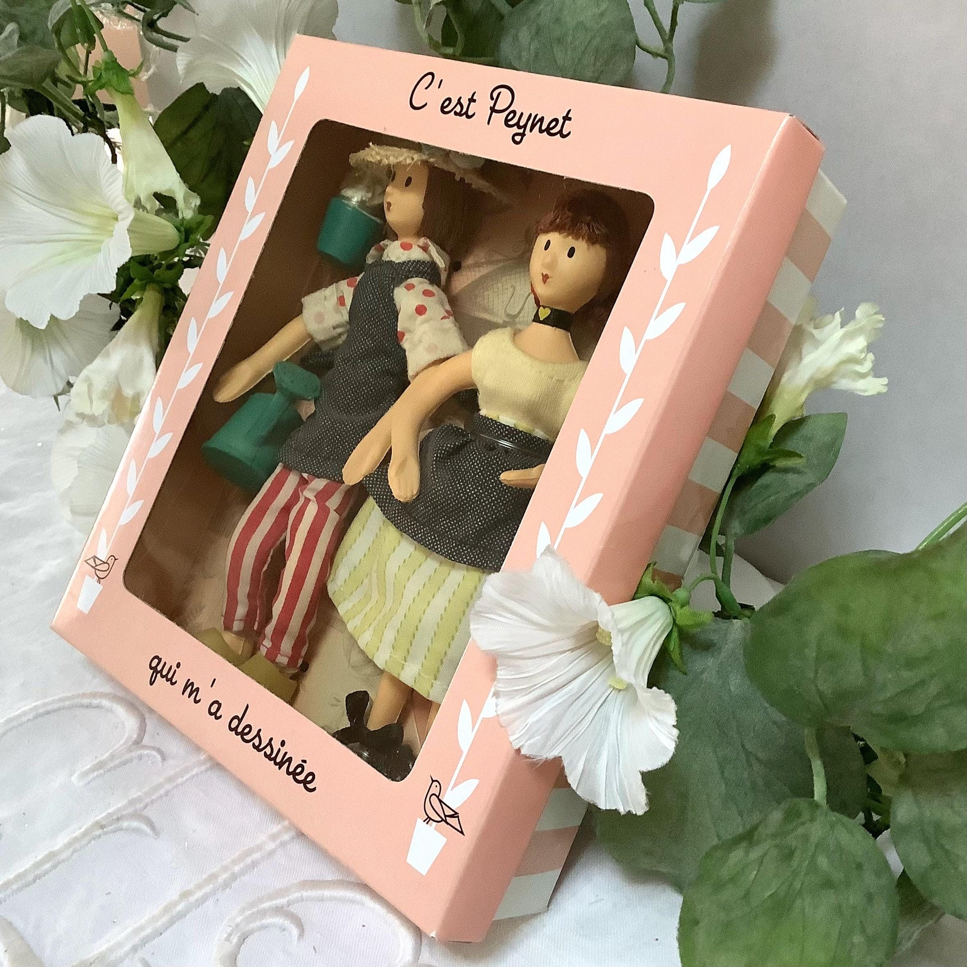 Jardinier et jonquille coffret deux poupées vintage collection amoureux de Peynet