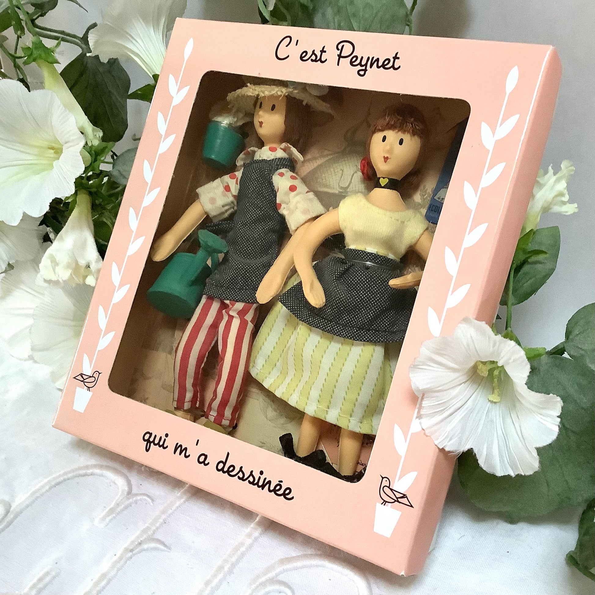 Jardinier et jonquille coffret deux poupées vintage collection amoureux de Peynet