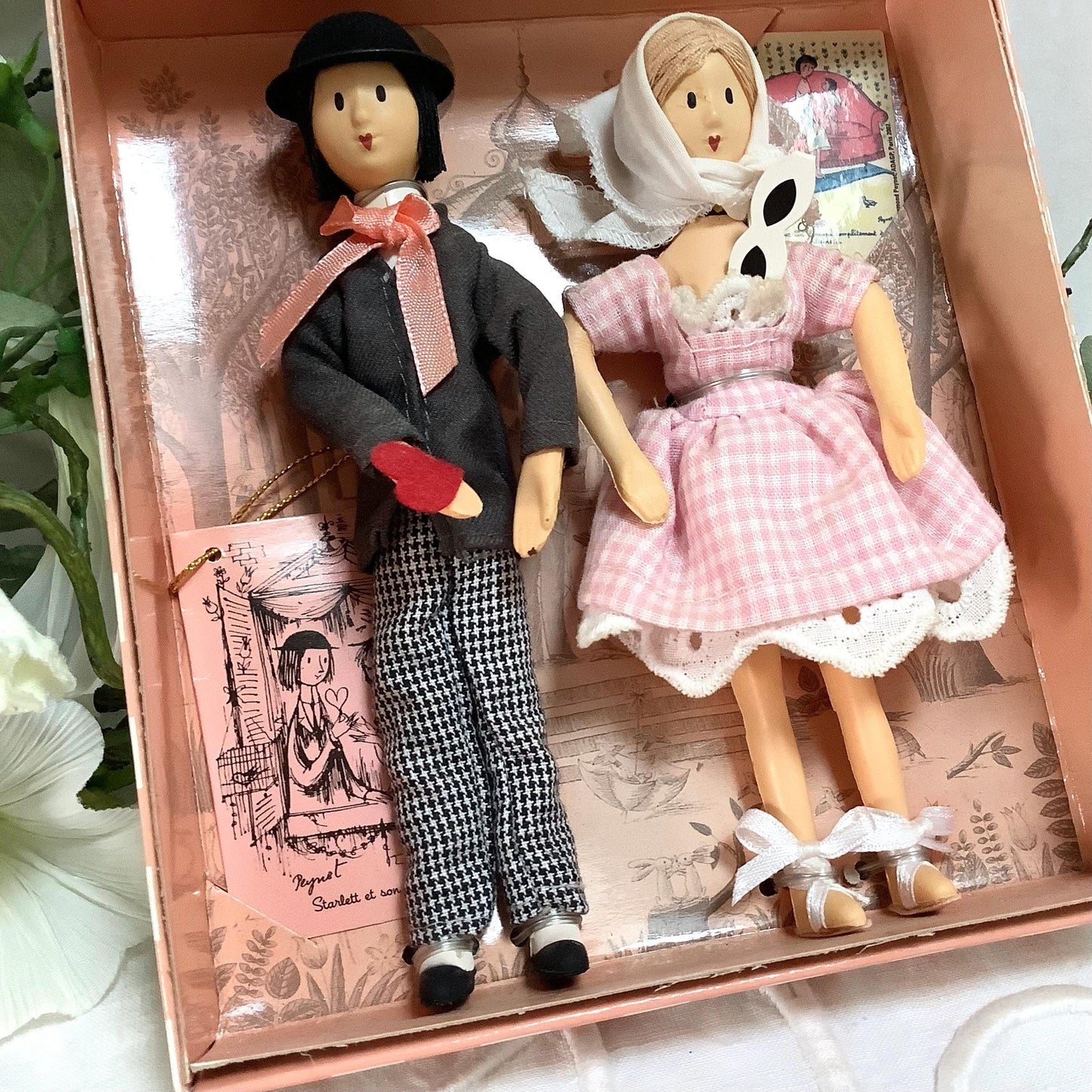 Starlett et son admirateur coffret deux poupées vintage collection amoureux de Peynet