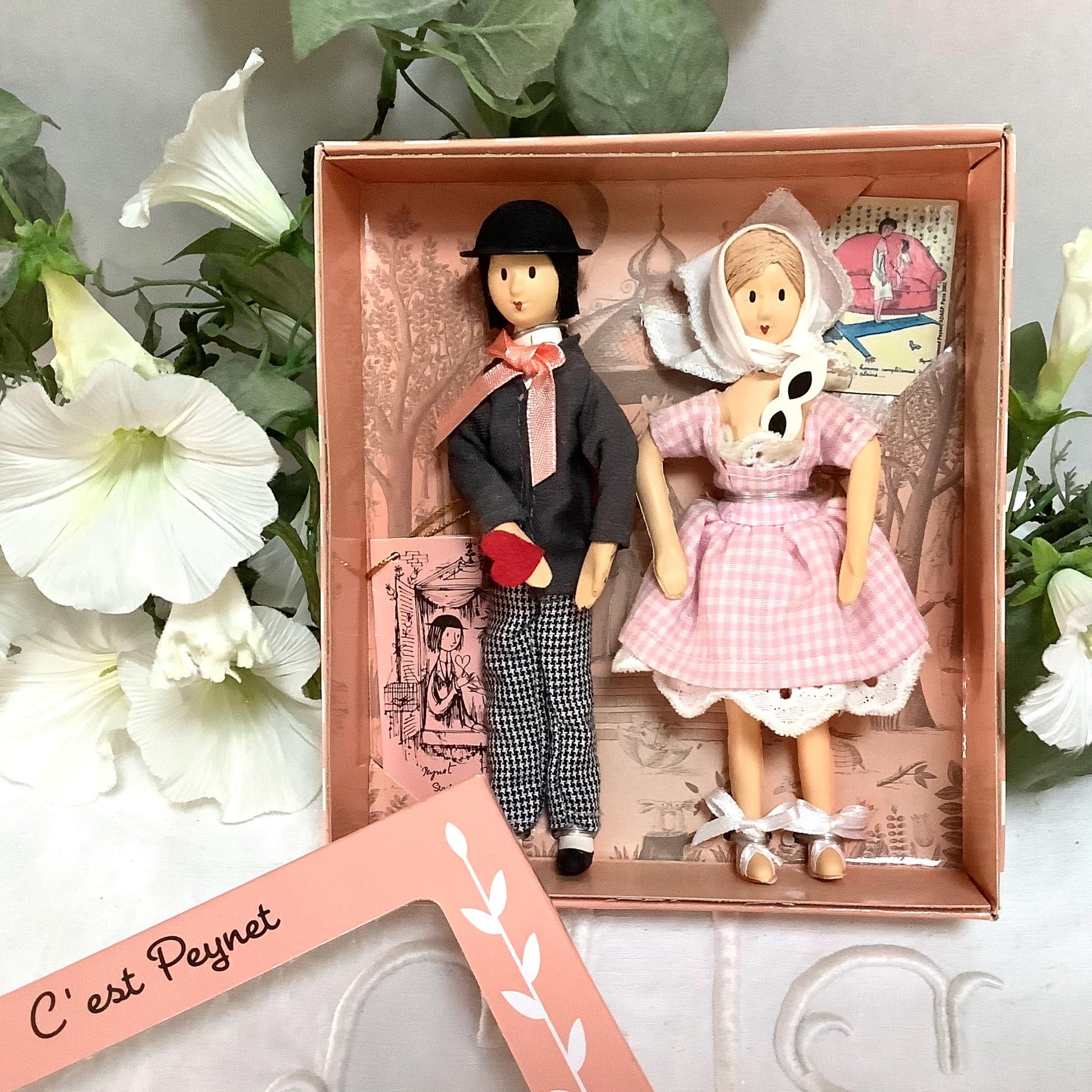 Starlett et son admirateur coffret deux poupées vintage collection amoureux de Peynet