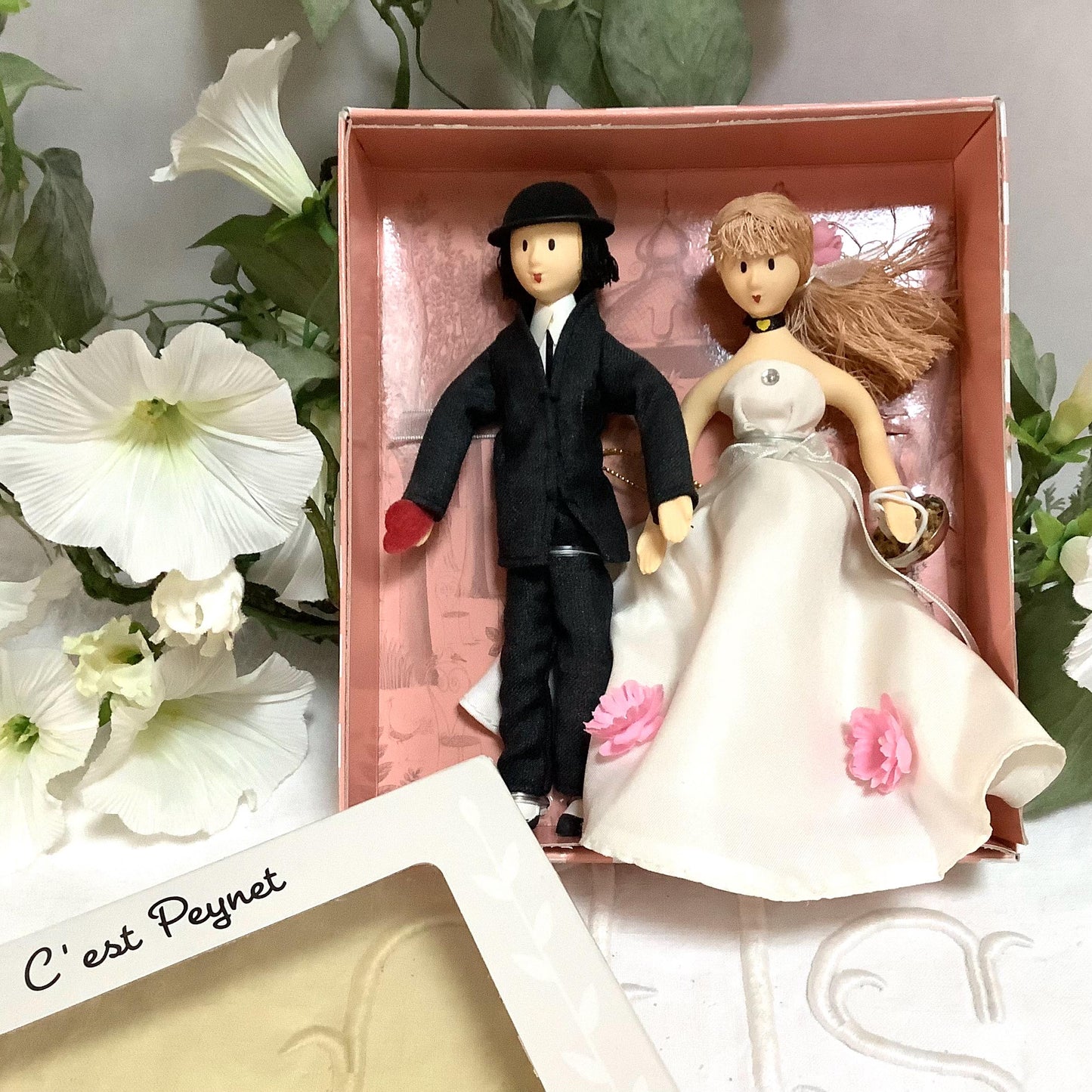 Les amoureux coffret deux poupées vintage collection amoureux de Peynet