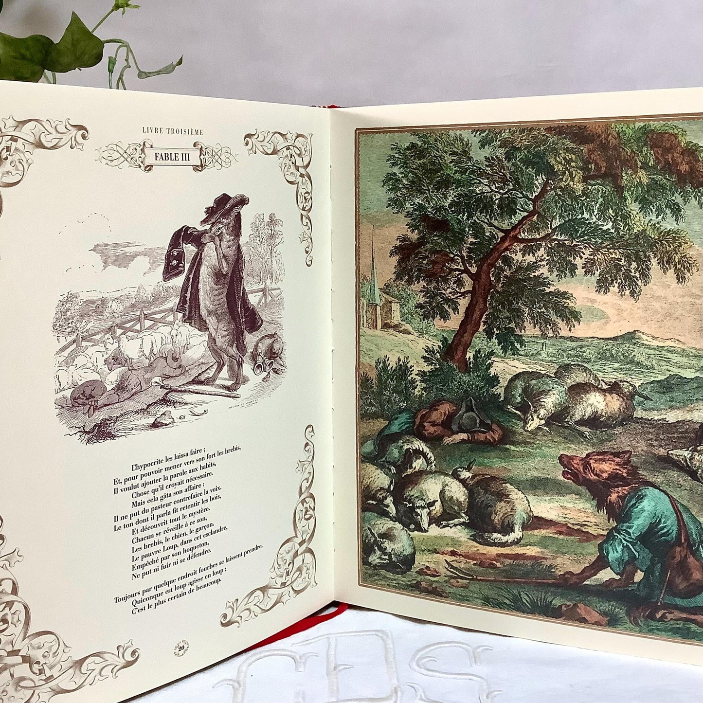 Fables de la fontaine illustrées livre troisième collection vintage