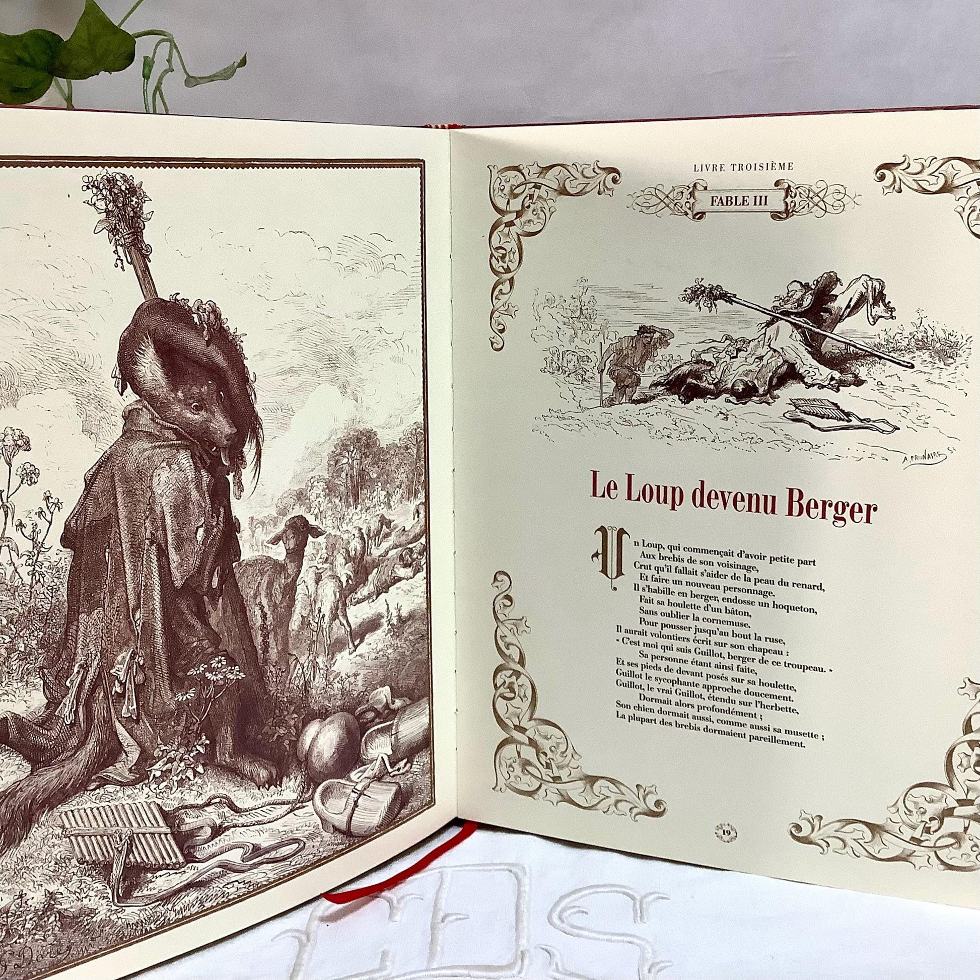 Fables de la fontaine illustrées livre troisième collection vintage