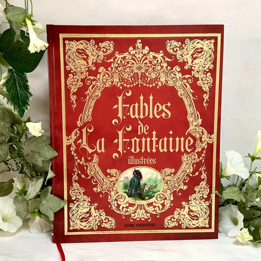 Fables de la Fontaine illustrées livre troisième collection vintage 25,5x32 cm, beau livre ancien