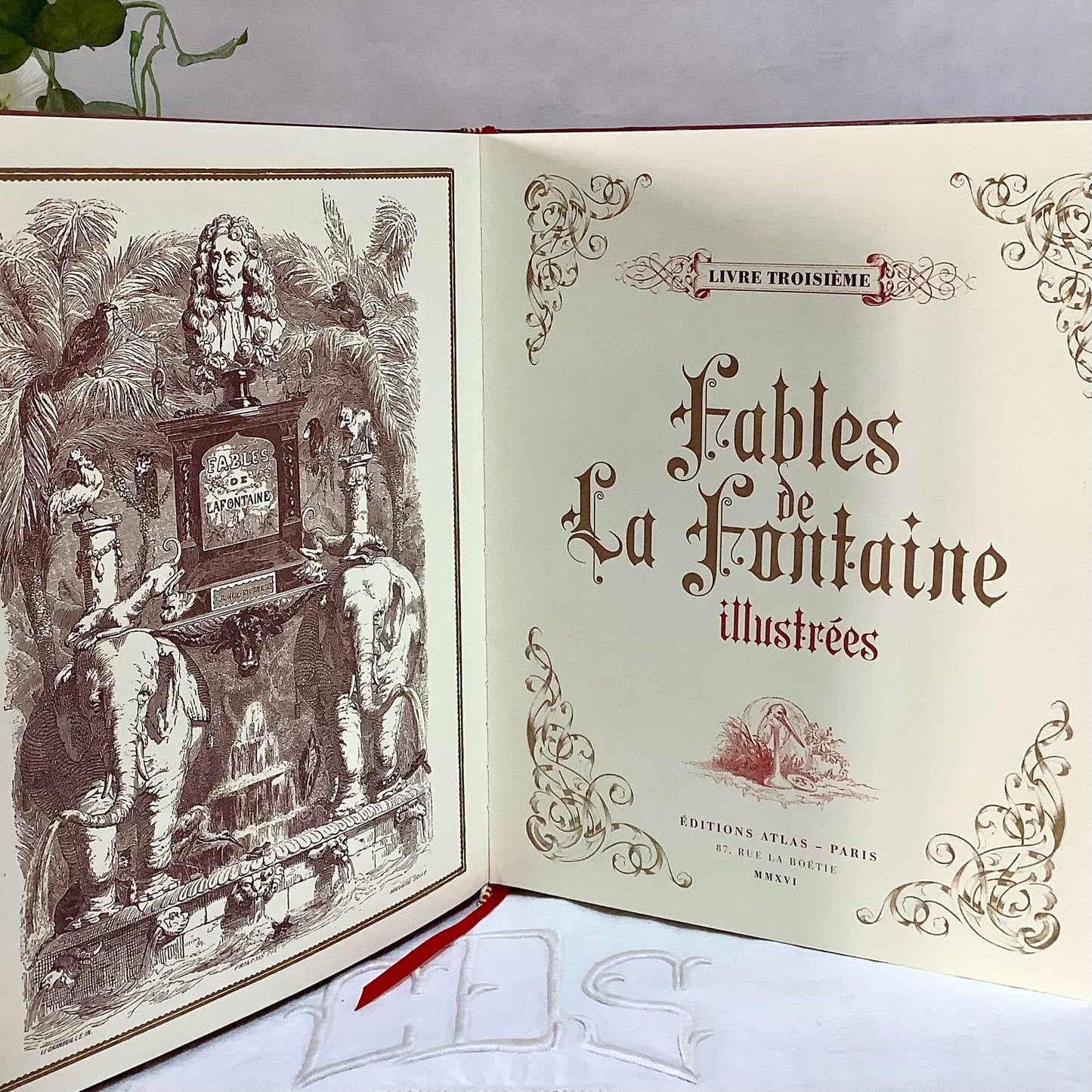 Fables de la fontaine illustrées livre troisième collection vintage