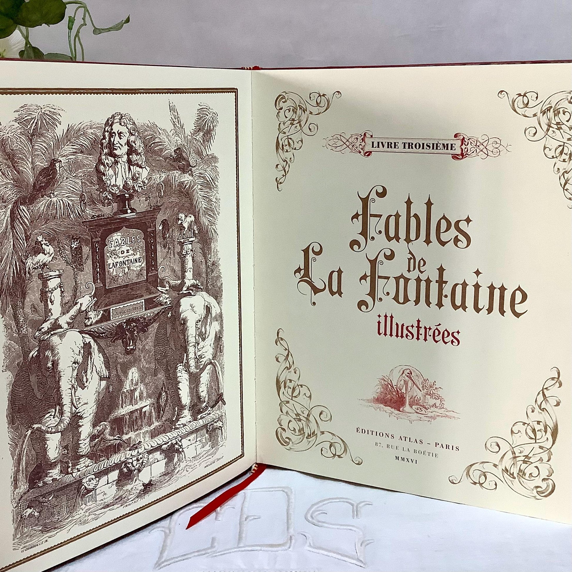 Fables de la fontaine illustrées livre troisième collection vintage