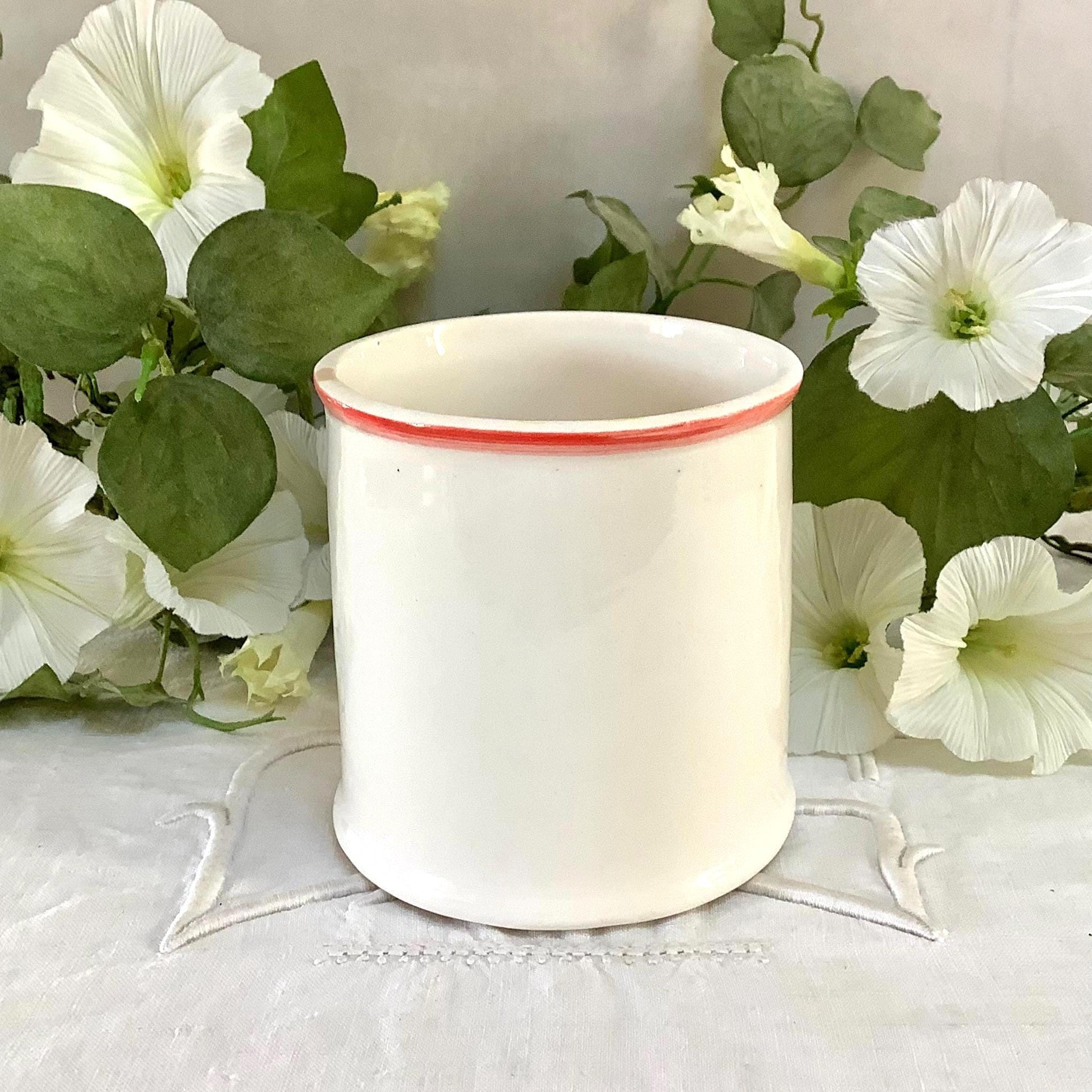 Vase vintage faïence café trois oies collection ht 9.5 cm