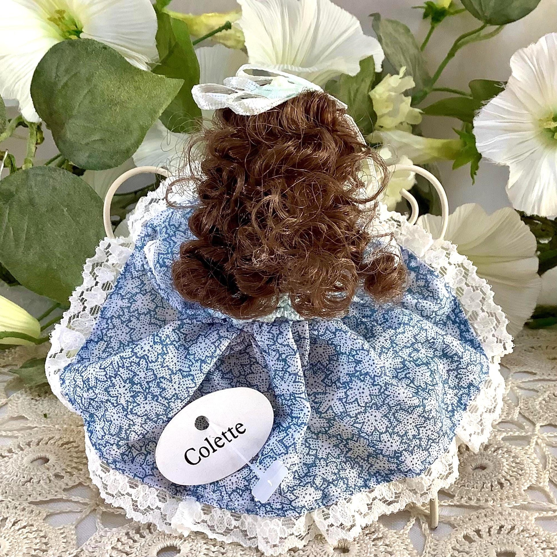 Colette poupée porcelaine miniature vintage ht 11 cm