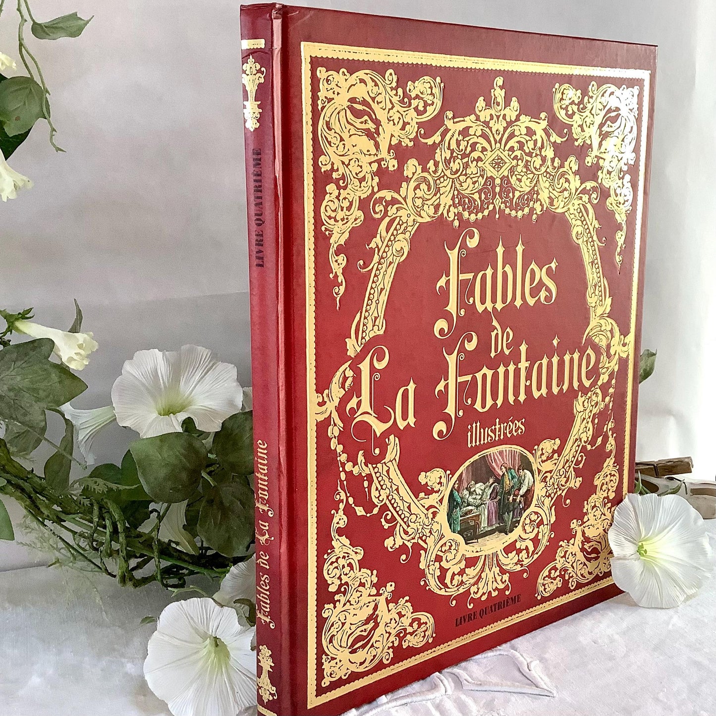 Fables de la fontaine illustrées livre quatrième collection vintage