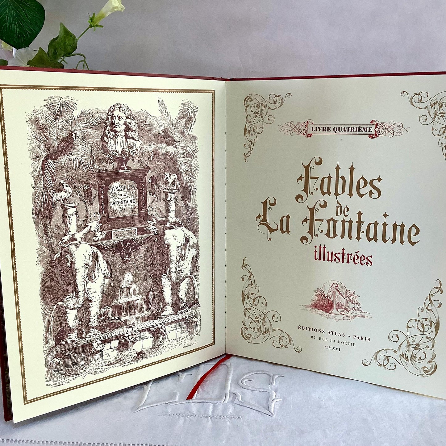 Fables de la fontaine illustrées livre quatrième collection vintage