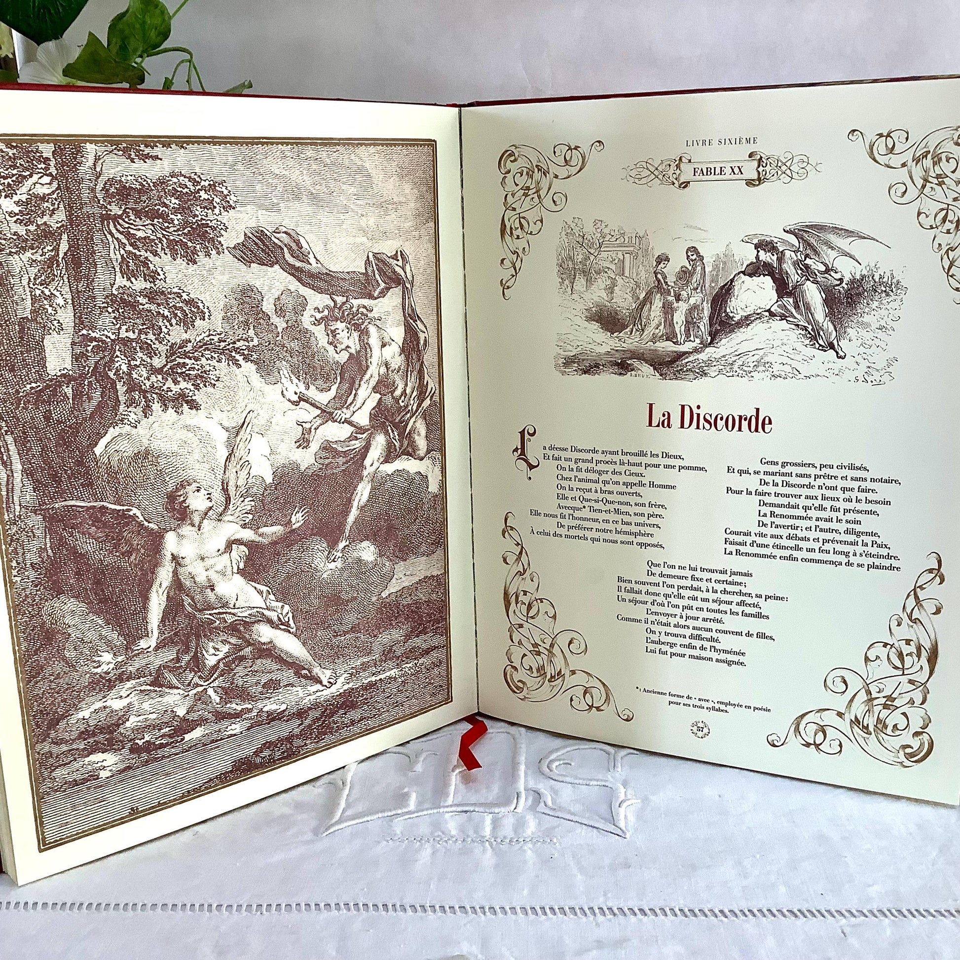 Fables de la fontaine illustrées livre sixième collection vintage