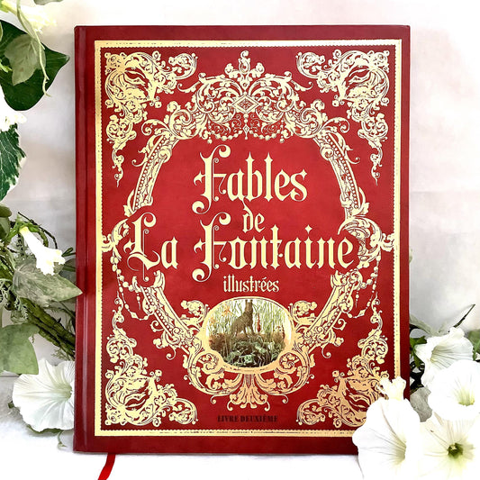 Fables de la fontaine illustrées livre deuxième collection vintage