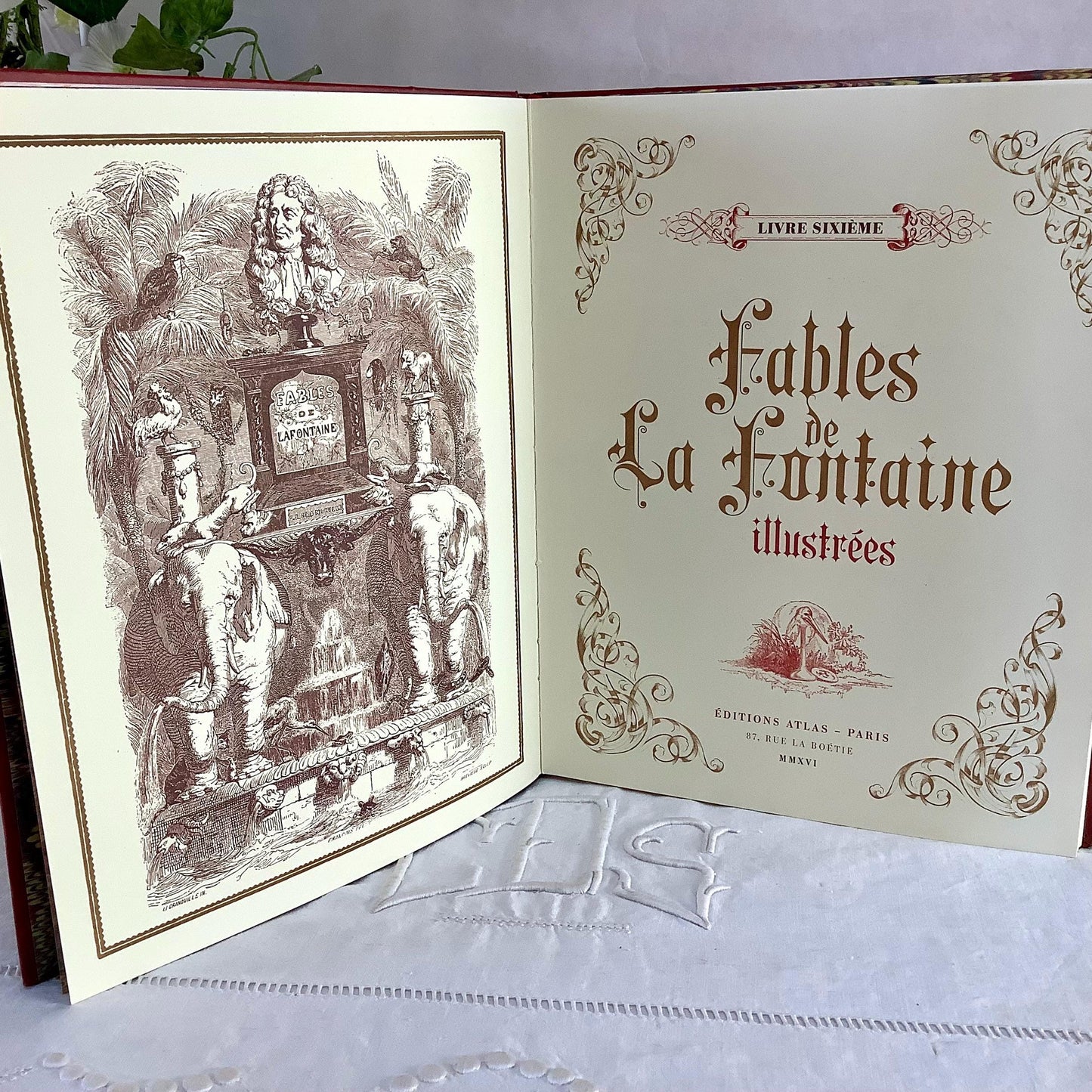 Fables de la fontaine illustrées livre sixième collection vintage