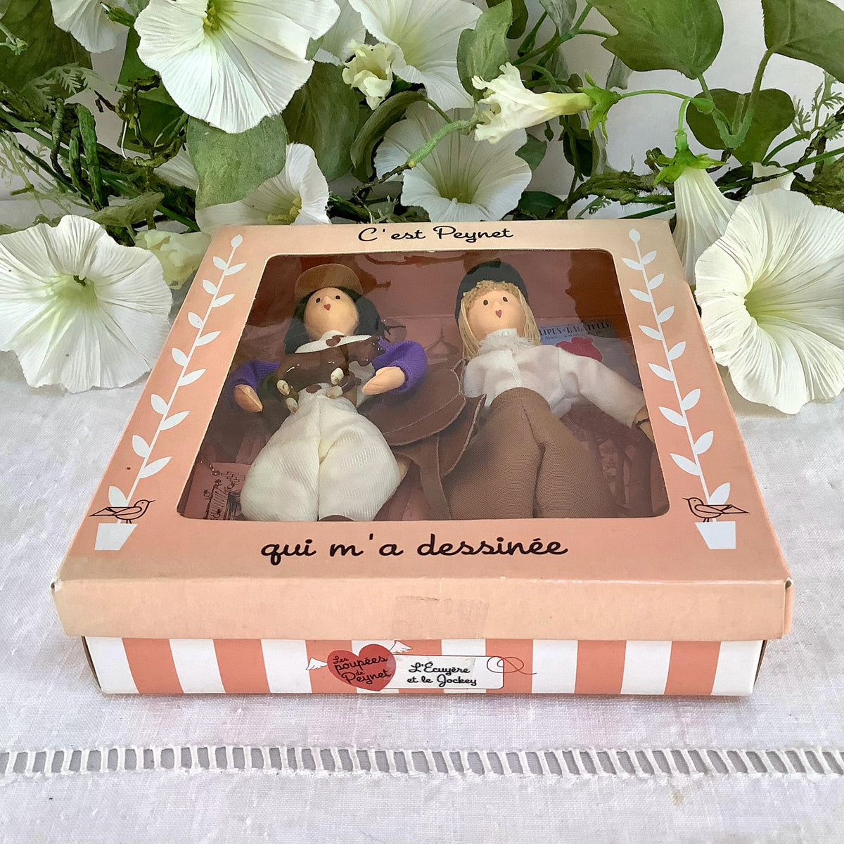 L’ écuyère et le jockey coffret deux poupées vintage collection amoureux de Peynet