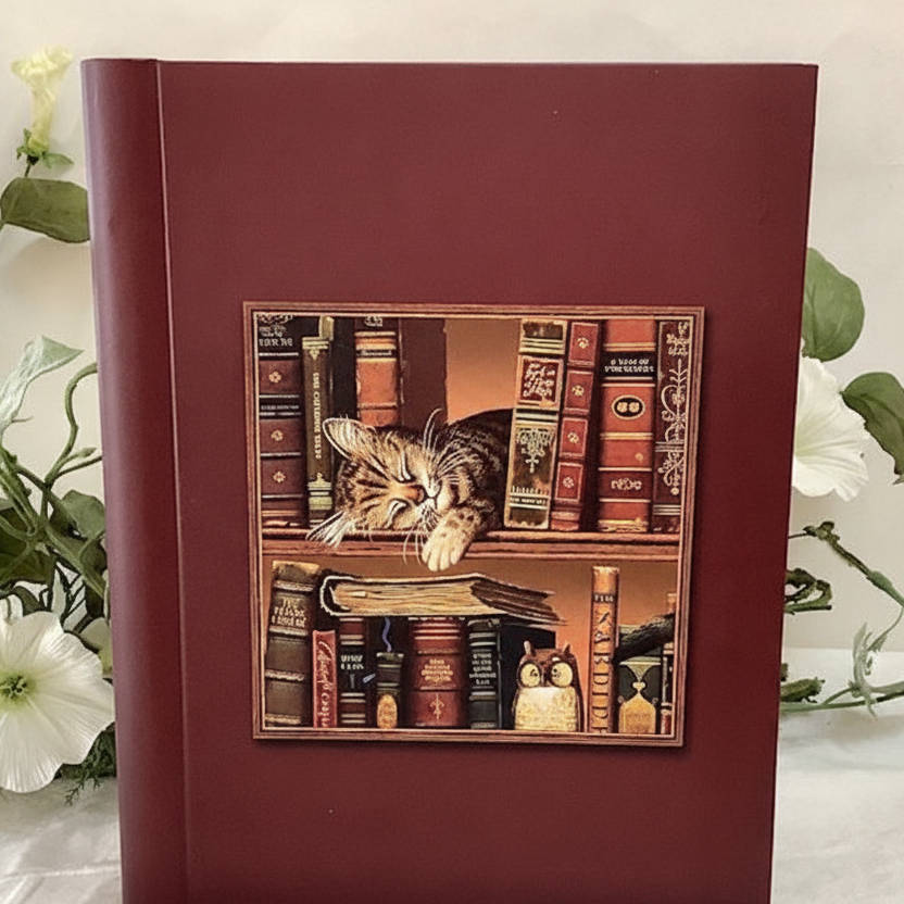 Carnet de notes bloc notes vintage royal garden chat
