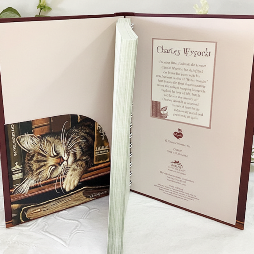 Carnet de notes bloc notes vintage royal garden chat