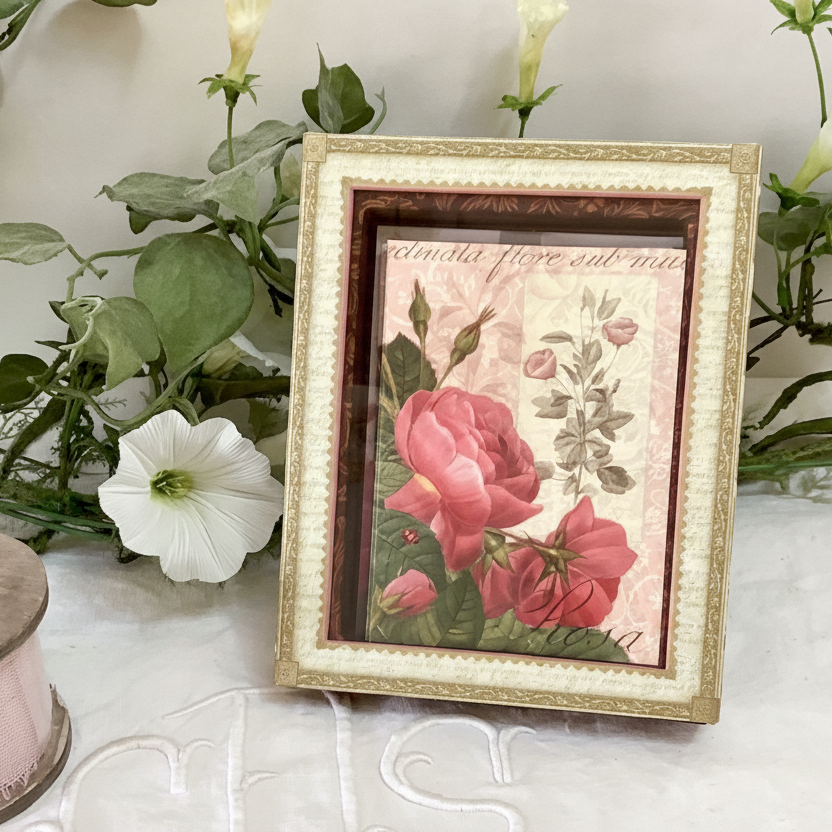 Cartes postales enveloppes vintage royal garden roses anciennes redouté
